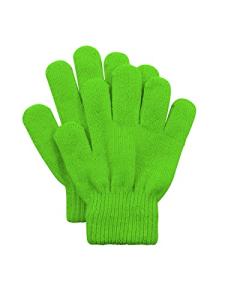 Kids Green Gloves Winter Magic Warm Full Finger Gloves Soft Stretchy Knit Mittens for Toddler Boys Girls Green One Size