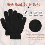 Kids Green Gloves Winter Magic Warm Full Finger Gloves Soft Stretchy Knit Mittens for Toddler Boys Girls Green One Size