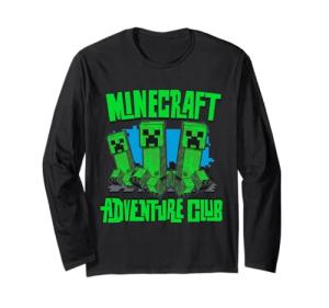 Minecraft Creeper Trio Adventure Club Long Sleeve T-Shirt