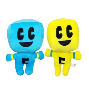 UMMEI 2024 New Creeper Plush Filler(11 inch), Plush Doll Soft Plush Toy Cute Pillow, Favorite Birthday Gift for Boys and Girls (Yellow+Blue)