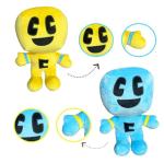 UMMEI 2024 New Creeper Plush Filler(11 inch), Plush Doll Soft Plush Toy Cute Pillow, Favorite Birthday Gift for Boys and Girls (Yellow+Blue)