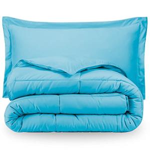 Aqua Twin Extra Long Down Alternative Comforter Set by Ivy Union