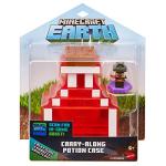 Mattel Minecraft Carry Along Potion Plus Exclusive Mini Figure, Carrying Case for Mini Figures, Based on Minecraft Video Game, Toys for Kids Age 6 and Up