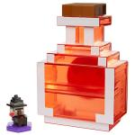 Mattel Minecraft Carry Along Potion Plus Exclusive Mini Figure, Carrying Case for Mini Figures, Based on Minecraft Video Game, Toys for Kids Age 6 and Up