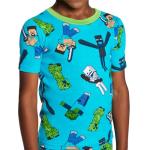 Minecraft Boys' 6-Piece Snug-Fit Cotton Pajamas Set, Defeat Them All, 10