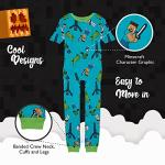 Minecraft Boys' 6-Piece Snug-Fit Cotton Pajamas Set, Defeat Them All, 10