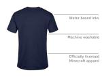 Men's Minecraft Legends Poster T-Shirt - Navy Blue - Large