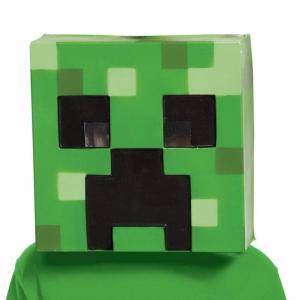 Creeper Minecraft Child Mask - Green Disguise