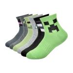 Minecraft 6PK FEAR THE NIGHT QRT Socks
