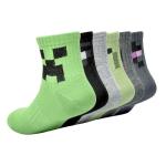 Minecraft 6PK FEAR THE NIGHT QRT Socks