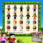 Magneverse 20 Pcs Magnetic Action Figures Playset - Magnetic Building Blocks, Magnet Cubes and Rotatable Figures Character Toys for Kids, STEM Toys, Christmas Birthday Gift for 3+ Year Old Boys Girls