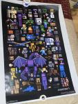 USED Minecraft Mobbery Poster 34”x 22.5” Large Poster Collage #17537 Trends