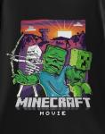 Minecraft Skeleton, Zombie, Creeper Mens Black Short Sleeve Graphic Tee | Classic Movie Apparel | Casual Wear & Gaming Merchandise | Crew Neck T-Shirt for Men - XXX-Large