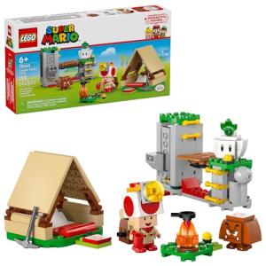 LEGO Super Mario Captain Toad’s Camp Building Toy - Pretend Play Set for Kids, Ages 6+ - Building Blocks for Boys & Girls W/Toad, Goomba, & Turnip Toy Figures - Gift Idea for Birthdays - 72040