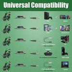 BENGOO G9000 Stereo Gaming Headset for PS4 PC Xbox One PS5 Controller, Noise Cancelling Over Ear Headphones with Mic, LED Light, Bass Surround, Soft Memory Earmuffs for Laptop Mac - Green