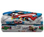 Jay Franco Marvel Comics Avengers Good Guys 4 Piece Twin Bed Set, Blue