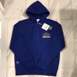 Lacoste X Minecraft Men's Pullover Hoodie Blue $210 New