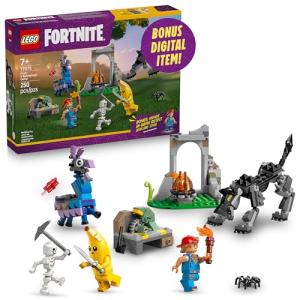 LEGO Fortnite Peely & Sparkplug’s Camp Kids Toy - Pretend Play and Video Game Building Set for Girls & Boys, Ages 7+ - Fortnite Toy Figures Peely, Sparkplug, & More - Gift Idea for Birthdays - 77075