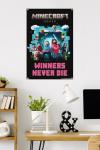 Trends International A Minecraft Movie - Group Wall Poster with Pushpins, 34L x 22.4W, Premium Poster & Push Pin Bundle