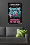 Trends International A Minecraft Movie - Group Wall Poster with Pushpins, 34L x 22.4W, Premium Poster & Push Pin Bundle