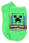 Minecraft Boy's 5 Pack Character Socks, Green/Heather, Small
