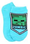 Minecraft Boy's 5 Pack Character Socks, Green/Heather, Small