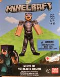 Disguise Boy’s Minecraft Steve Netherite Armor Halloween Costume S 4-6 FREE SHIP