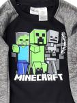 Black & Gray Boys Minecraft Crewneck Sweatshirt & Pants Sweats Set Size 4