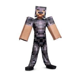 Minecraft Steve Netherite Armor Child Costume Large (10-12) Disguise