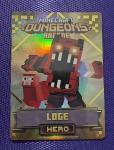 Minecraft Dungeons Arcade Series 3 #104 Hero Loge Foil Card Rare