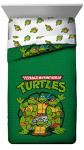 Jay Franco Nickelodeon Teenage Mutant Ninja Turtles Green Bricks 4 Piece Toddler Bed Set - Includes Reversible Comforter & Sheet Set Bedding - Super Soft Fade Resistant Microfiber