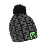 Minecraft SSSS Creeper Toddler Black 2-Piece Knit Beanie & Gloves Set
