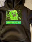 Minecraft Creeper Black Pullover Hoodie Boys Size XS