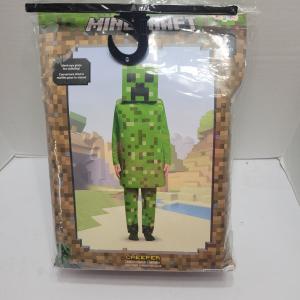 New Minecraft Creeper Costume With Mask Kids Large 10-12 DISGUISE Halloween