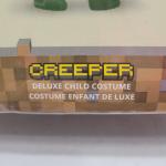 New Minecraft Creeper Costume With Mask Kids Large 10-12 DISGUISE Halloween
