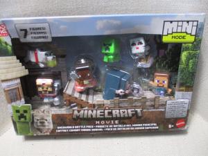 Minecraft Movie Overworld Battle Pack Mini Mode 7 Figures 6+ Mattel NEW