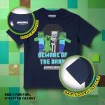 Minecraft Boys 3-Piece Creeper, Skeleton, Zombie Set - Short Sleeve Graphic T-Shirt, Shorts, and Baseball Cap Outfit for Kids (Blue, Size 7)