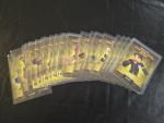 Minecraft Dungeons Arcade Trading Cards - 24 Card YELLOW SKIN Set - Rare Unique
