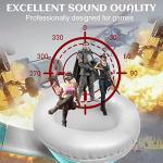 Cat Ear Gaming Headphones Wired AUX 3.5mm with LED Light, VIGROS Flashing Stereo Game Headphones Surround Sound Over-Ear Headsets with Microphone Fit Kids & Adult for PC, PS4, Switch, Mobile, Laptop
