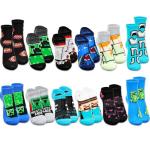 Minecraft Countdown to Christmas Advent Calendar Socks Set Age 4-6 - Bundle with 12 Pairs of Socks for Boys Size 7-10 | Minecraft Sock Gift Box (US, Age, 4, 6, Multicolor)