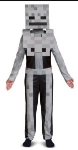 Brand New Minecraft Skeleton Classic Child Costume L (10-12)
