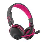 JLab JBuddies Play Gaming Wireless Kids Headset, Pink, 22+ Hour Bluetooth 5 Playtime 60ms Super-Low Latency for Mobile Gameplay, Retractable Boom Mic, AUX Cord Compatible w/Gaming Consoles