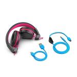 JLab JBuddies Play Gaming Wireless Kids Headset, Pink, 22+ Hour Bluetooth 5 Playtime 60ms Super-Low Latency for Mobile Gameplay, Retractable Boom Mic, AUX Cord Compatible w/Gaming Consoles