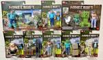 MINECRAFT MOVIE 4" FIGURE SET OF 12 FIGURES STEVE DENNIS CREEPER ++ **NEW**
