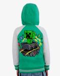 Minecraft Hoodie Jacket 4 5 6 7 8 10 12 Boys Creeper Sweatshirt Embroidered Zip