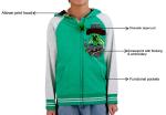 Minecraft Hoodie Jacket 4 5 6 7 8 10 12 Boys Creeper Sweatshirt Embroidered Zip