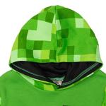 Minecraft Creeper Little Boys Fleece Raglan Hoodie & Pants Green/Black 7-8
