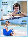 Kids Headphones with Cord , Wired Over Ear Headsets with Microphone Limited Volume 85dB/ 94dB, Portable Wired Headphones for Kids Boys Girls Teens Children Online School/Travel/iPad/Tablet/Cellphone