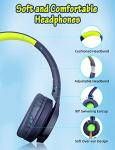 Kids Headphones with Cord , Wired Over Ear Headsets with Microphone Limited Volume 85dB/ 94dB, Portable Wired Headphones for Kids Boys Girls Teens Children Online School/Travel/iPad/Tablet/Cellphone