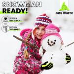 SAGA SPORTS Kids Winter Gloves for Boys & Girls, Age 4-12 | Touchscreen-Compatible, Anti-Slip | Warm, Machine Washable for Outdoor Activities